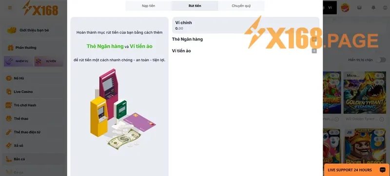 hướng dẫn rút tiền x1168