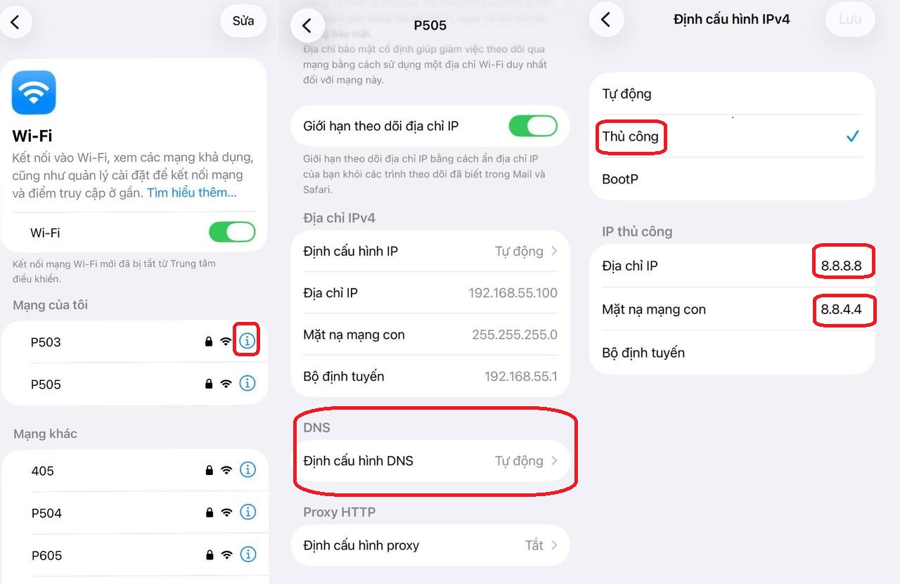 đổi dns trên điện thoại
